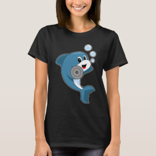 Dolphin Fitness Dumbell Sports T-Shirt