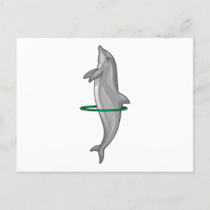 Dolphin Fitness Reifen Sport Postkarte
