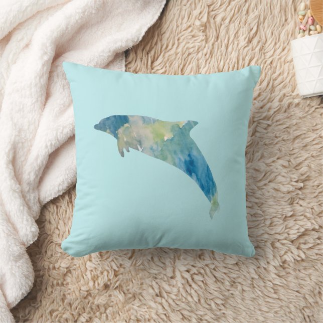 Dolphin Florida Painting Throw Kissen (Decke)
