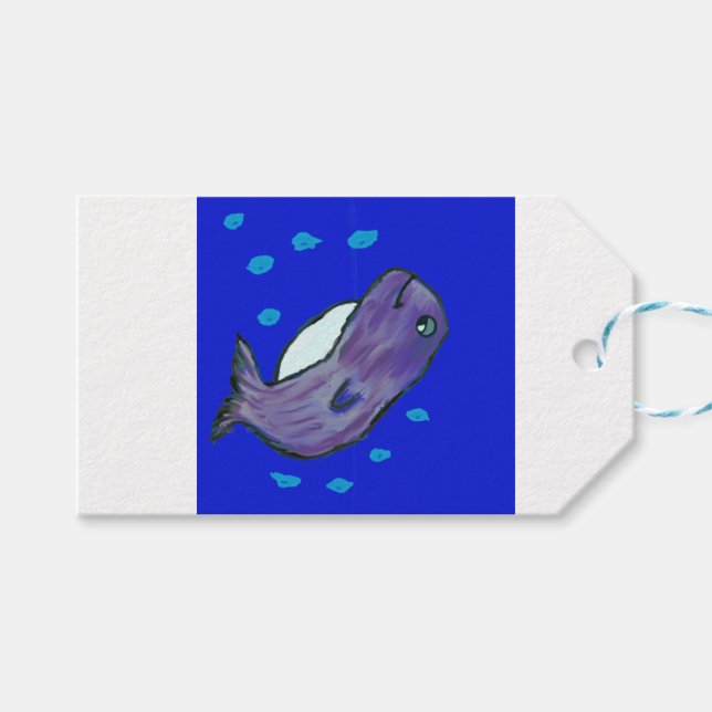 Dolphin Geschenkanhänger (Vorderseite (Horizontal))