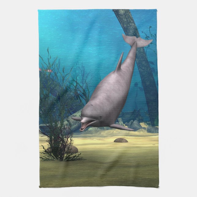Dolphin Geschirrtuch (Vertikal)
