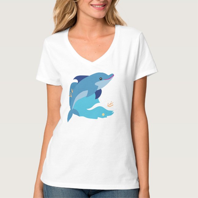 Dolphin Grafik T-Shirt (Vorderseite)
