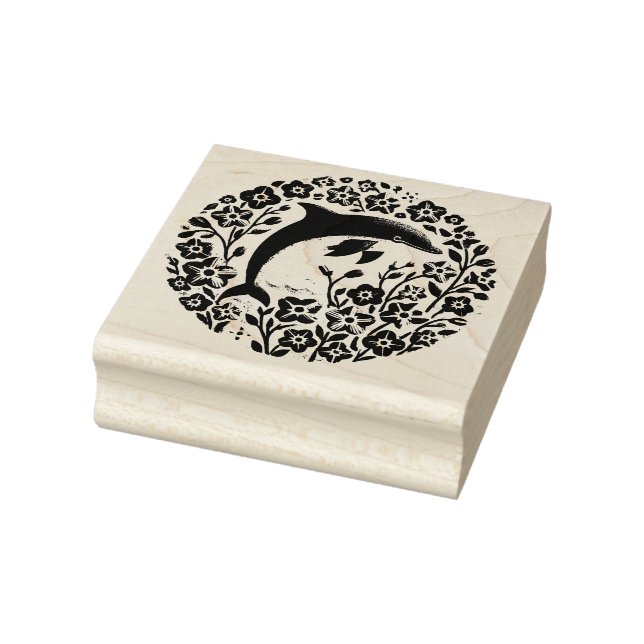 Dolphin Gummistempel (Stempel)