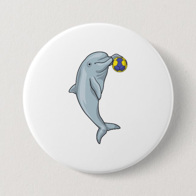 Dolphin Handball Handball Handball Button (Vorderseite)