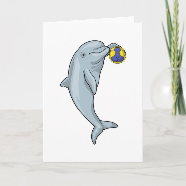 Dolphin Handball Handball Handball Karte (Vorderseite)