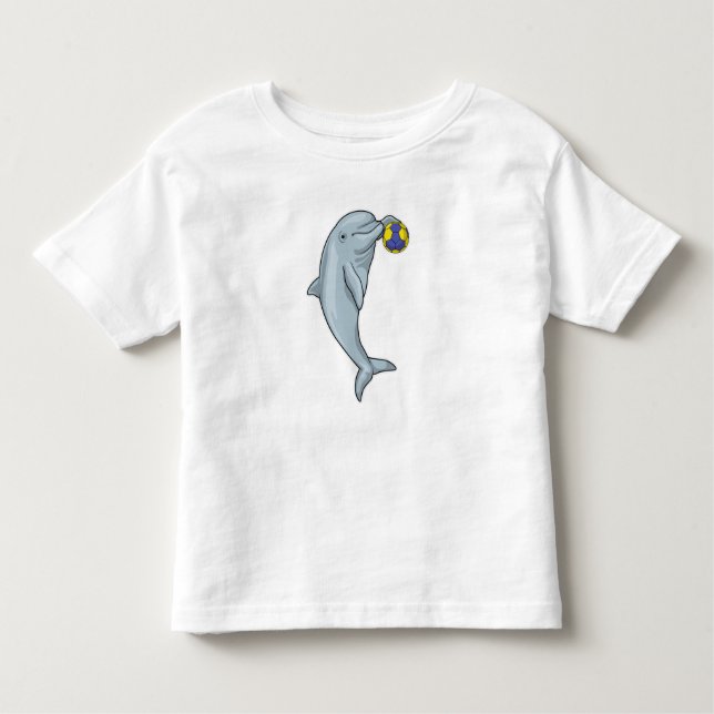 Dolphin Handball Handball Handball Kleinkind T-shirt (Vorderseite)