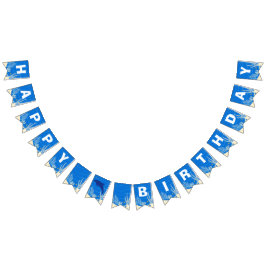 Dolphin Happy Birthday Pool Party Jagdfahnen Wimpelkette