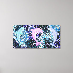 Dolphin Harmony Leinwanddruck
