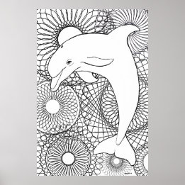 Dolphin Harmony Poster