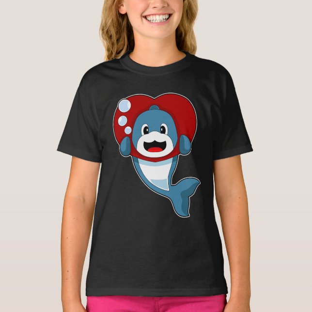 Dolphin Heart T-Shirt (Vorderseite)