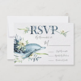 Dolphin-Hochzeitskarten-UAWG RSVP Karte
