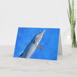 Dolphin in der Air Art Note Card Karte