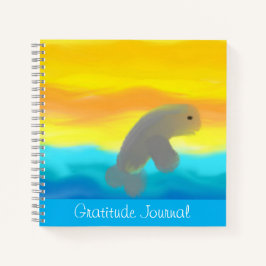 Dolphin in Flight Dankesblatt Notizbuch