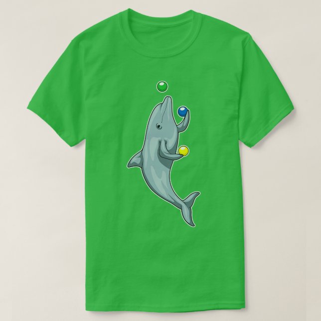 Dolphin Juggler Juggle T-Shirt (Design vorne)