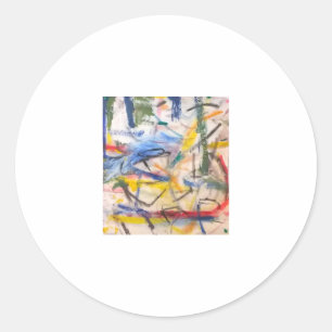 Dolphin Lagoon Abstrakt Jeff Hankamer Artjunkhaus Runder Aufkleber