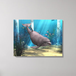 Dolphin Leinwanddruck