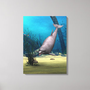 Dolphin Leinwanddruck