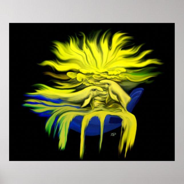 Dolphin-Liebe Poster (Vorne)