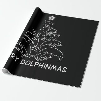 Dolphin Lover Geschenk | Dolphin Frohe Weihnachtsb Geschenkpapier