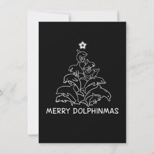 Dolphin Lover Geschenk  Dolphin Frohe Weihnachtsba Ankündigung
