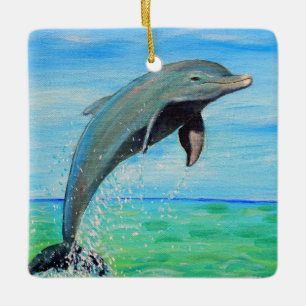 Dolphin-Malerei Keramikornament