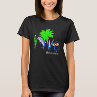 Dolphin Mimilife Coconut Dolphin and Beach Camping T-Shirt