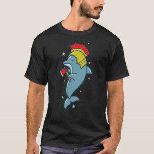 Dolphin mit Crista und Helmet Bush Ritter T-Shirt