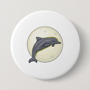 Dolphin mit dem Mond Button