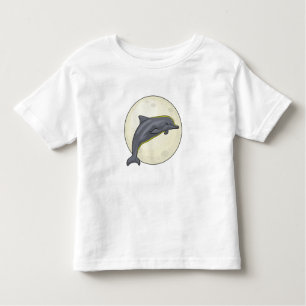 Dolphin mit dem Mond Kleinkind T-shirt