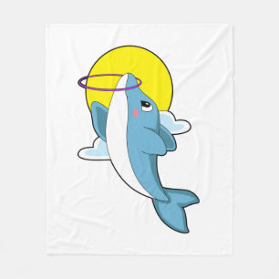 Dolphin mit Fitness-Reifen Fleecedecke