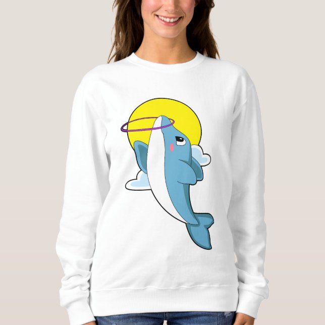 Dolphin mit Fitness-Reifen Sweatshirt (Vorderseite)
