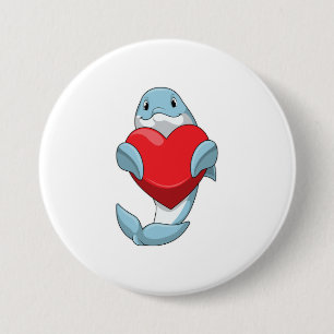 Dolphin mit Herz Button