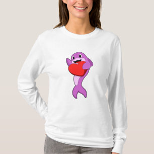 Dolphin mit Herz T-Shirt
