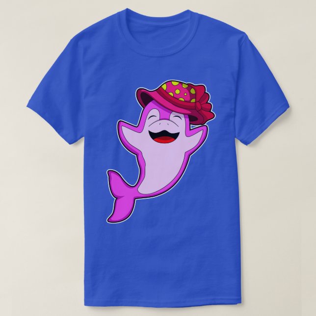 Dolphin mit Red Hat T-Shirt (Design vorne)