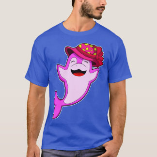 Dolphin mit Red Hat T-Shirt