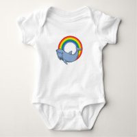 Dolphin mit Regenbogen
