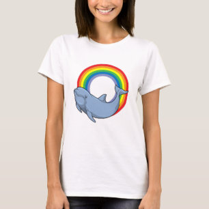 Dolphin mit Regenbogen T-Shirt