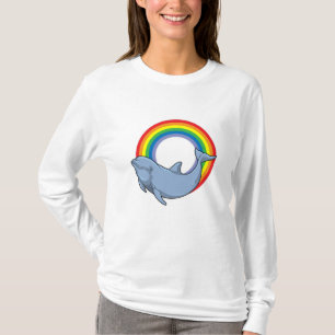 Dolphin mit Regenbogen T-Shirt