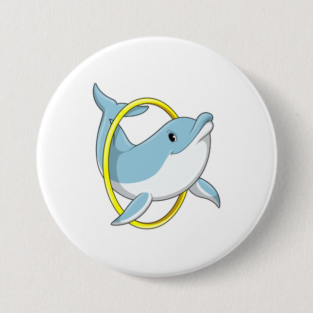 Dolphin mit Ring Button (Vorderseite)