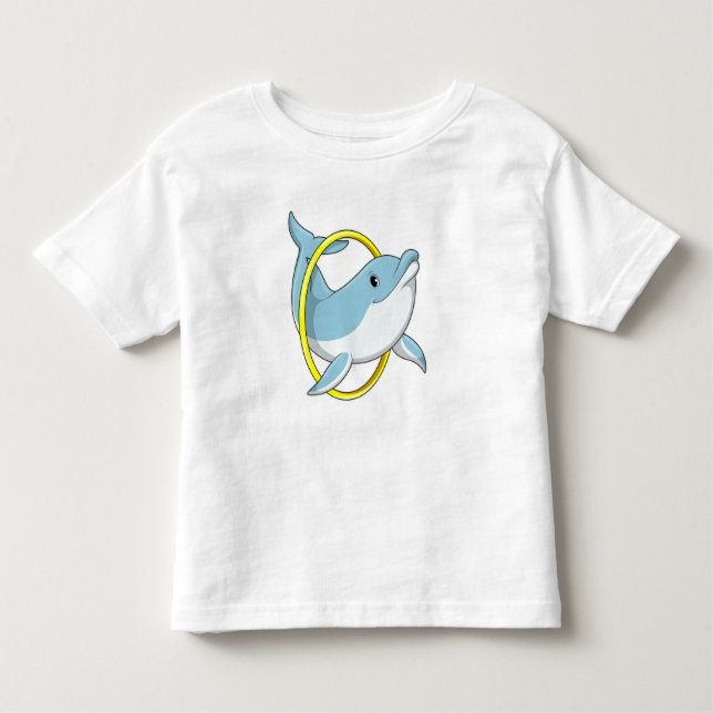 Dolphin mit Ring Kleinkind T-shirt (Vorderseite)