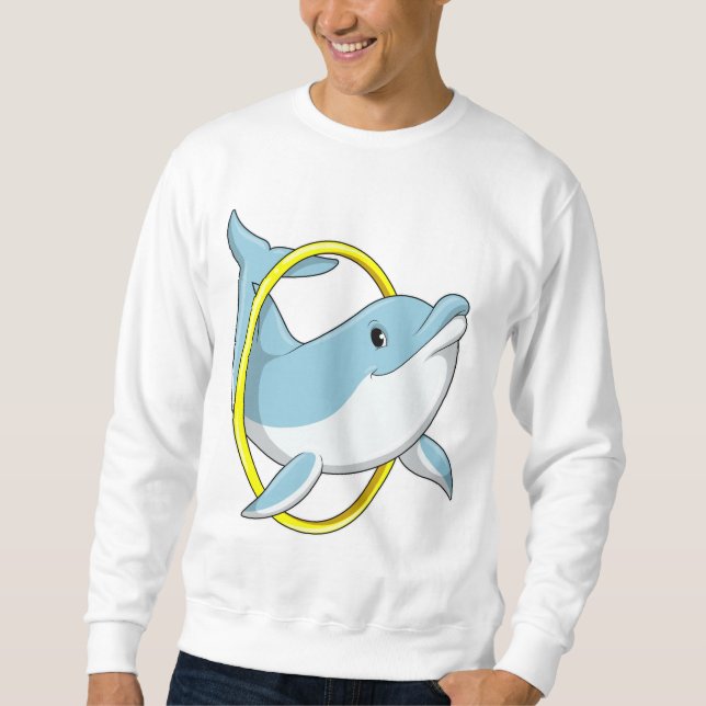 Dolphin mit Ring Sweatshirt (Vorderseite)