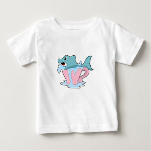Dolphin mit Wasserball.PNG Baby T-shirt