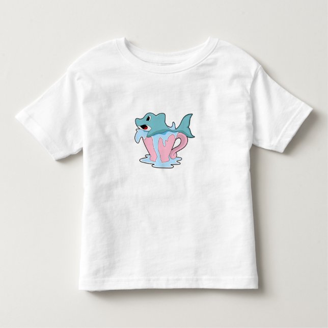 Dolphin mit Wasserball.PNG Kleinkind T-shirt (Vorderseite)