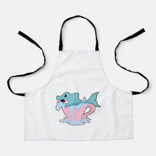 Dolphin mit Wasserball.PNG Schürze