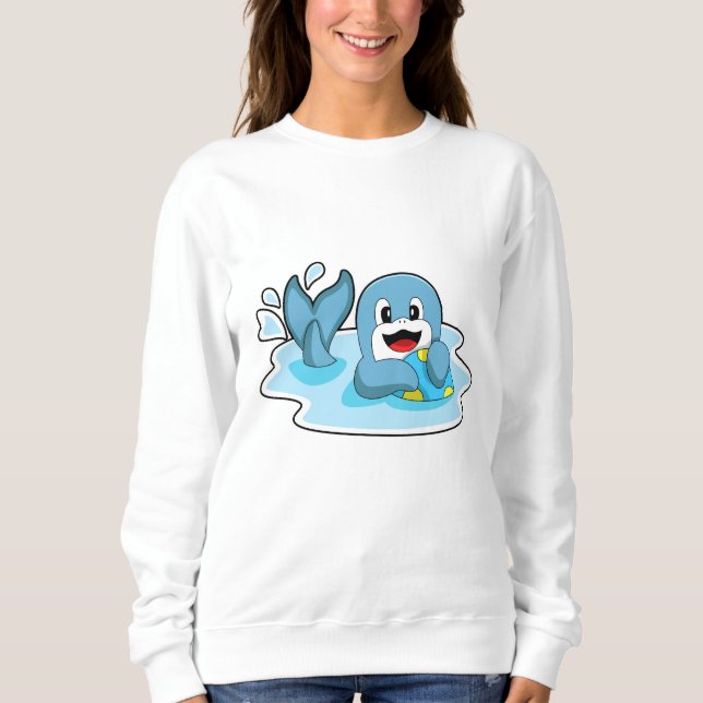 Dolphin mit Wasserpolo Sweatshirt (Vorderseite)