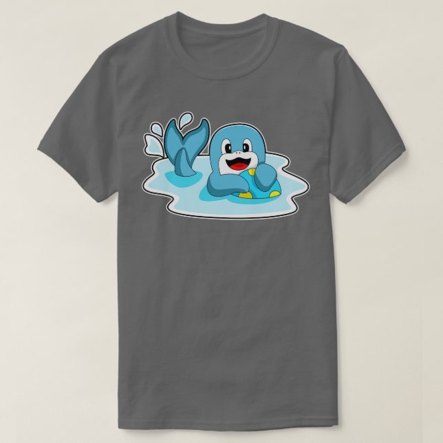 Dolphin mit Wasserpolo T-Shirt (Design vorne)
