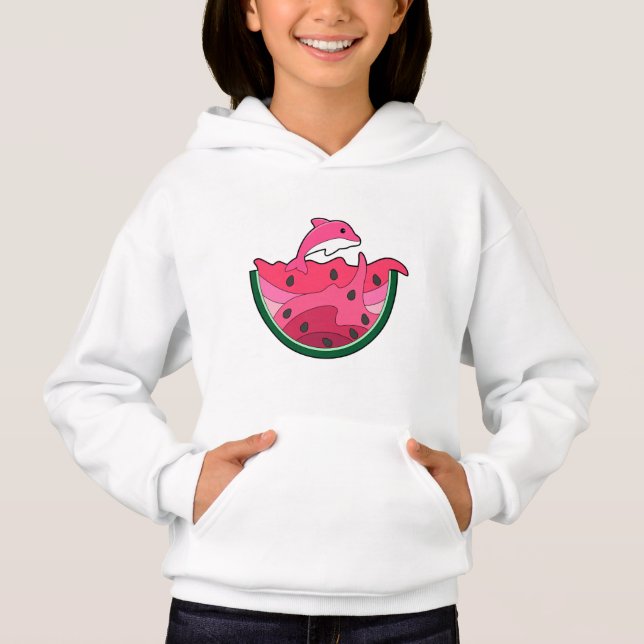 Dolphin mit Watermelon Hoodie (Vorderseite)