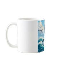 Dolphin Motif Tasse