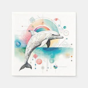 Dolphin Napkins Serviette