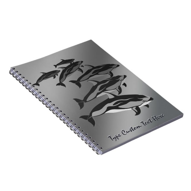 Dolphin Notebook Personalisierte Dolphin Art Journ Notizblock (Rechte Seite)